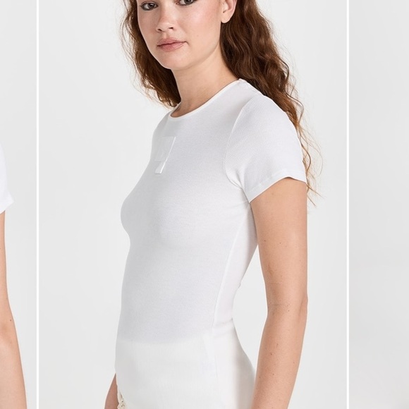 A. Potts tab tee short sleeve rib cream 10905 - Picture 3 of 15